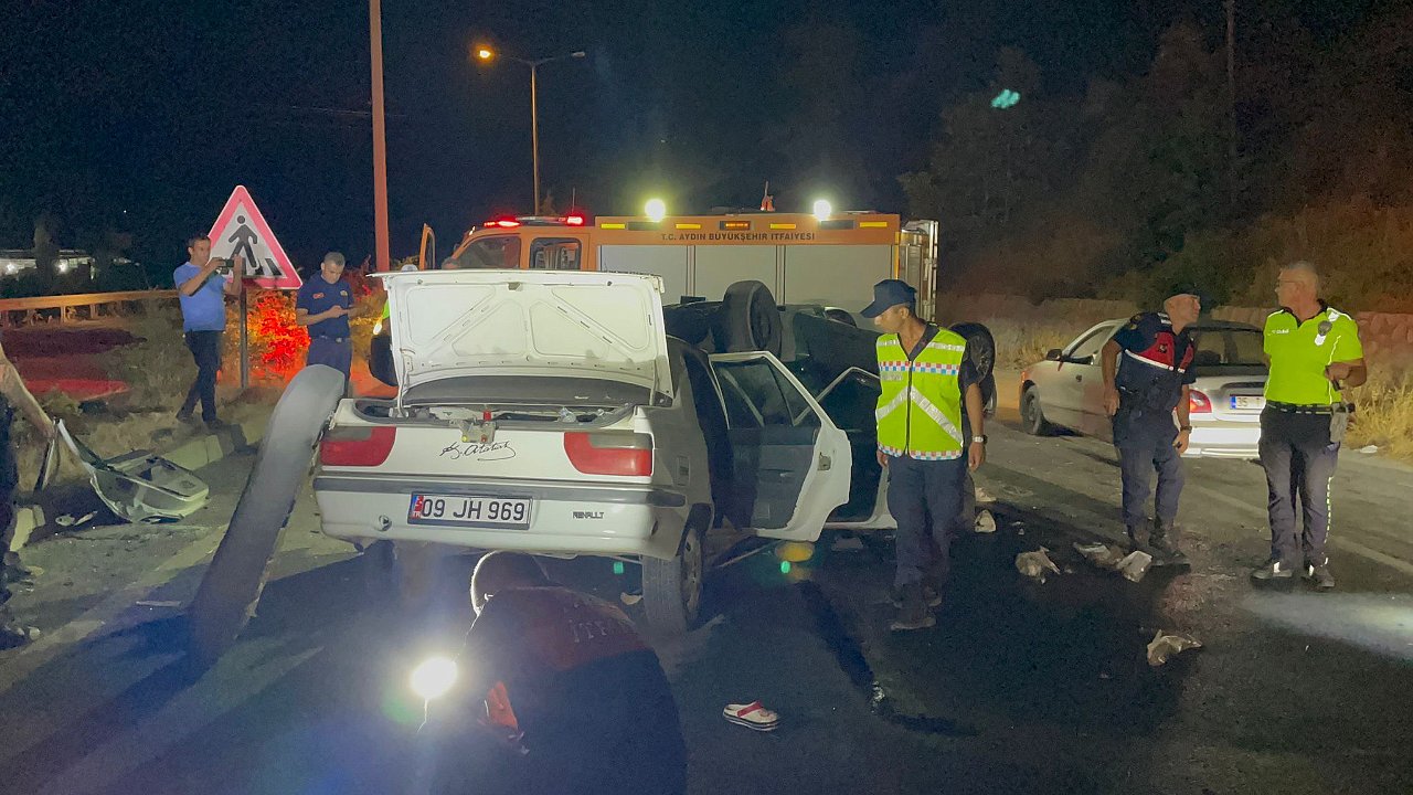 SÖKE-KUŞADASI KARAYOLU’NDA TRAFİK KAZASI,YARALILAR VAR