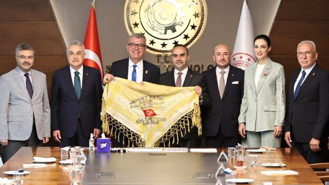 TEKNOLOJİ BAKANI MEHMET FATİH KACAR'I ZİYARET ETTİ...